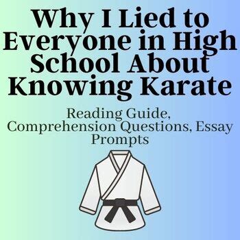Comments about what the student would like to know more about. . Why i lied to everyone about knowing karate think questions